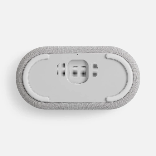 Колонка с часами и беспроводной зарядкой Veske ver.2, серая Колонка с часами и беспроводной зарядкой Veske ver.2, серая