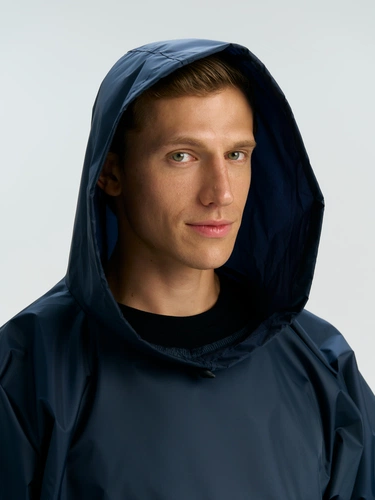 Дождевик-анорак Alatau, укороченный, темно-синий, единый размер Дождевик-анорак Alatau, укороченный, темно-синий, единый размер