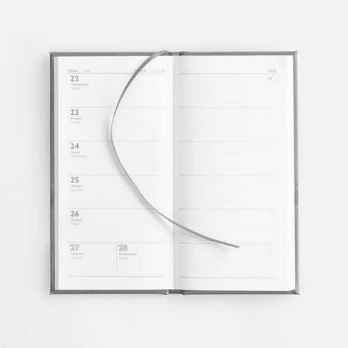 Еженедельник Baza, датированный, серый Еженедельник Baza, датированный, серый