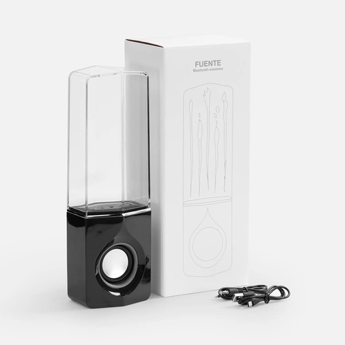 Bluetooth-колонка с поющим фонтаном Fuente, черная Bluetooth-колонка с поющим фонтаном Fuente, черная