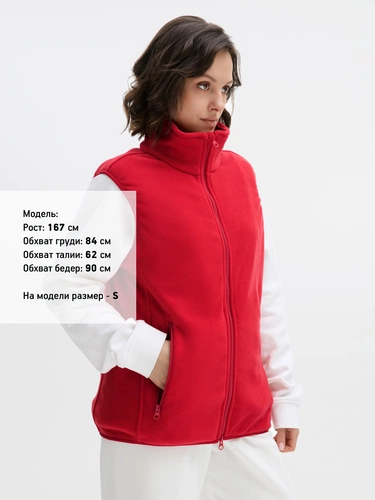 Жилет флисовый унисекс Ben Mac, красный Жилет флисовый унисекс Ben Mac, красный