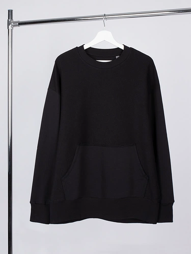 Свитшот оверсайз унисекс Vozduh, черный Свитшот оверсайз унисекс Vozduh, черный