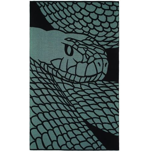 Плед Serpentica, черный с люрексом Плед Serpentica, черный с люрексом