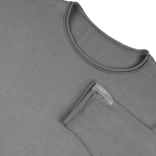 Лонгслив унисекс Siluetti Fuori, серый Лонгслив унисекс Siluetti Fuori, серый