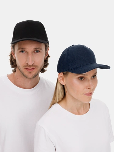 Бейсболка Long Beach, темно-синяя с белым Бейсболка Long Beach, темно-синяя с белым