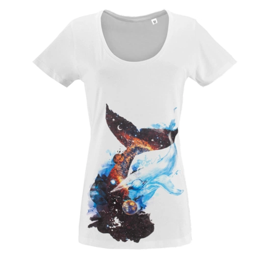 Футболка женская «Гиганты Вселенной», белая Футболка женская «Гиганты Вселенной», белая