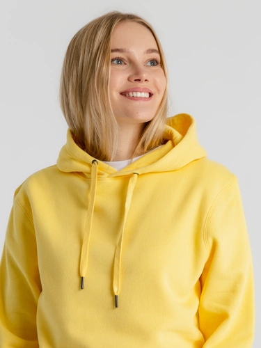 Толстовка с капюшоном унисекс King, желтая Толстовка с капюшоном унисекс King, желтая