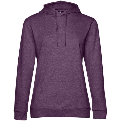 Толстовка с капюшоном женская Hoodie, фиолетовый меланж Толстовка с капюшоном женская Hoodie, фиолетовый меланж
