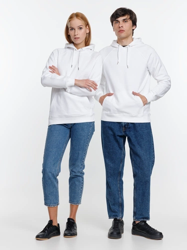 Толстовка унисекс Stellar, белая Толстовка унисекс Stellar, белая