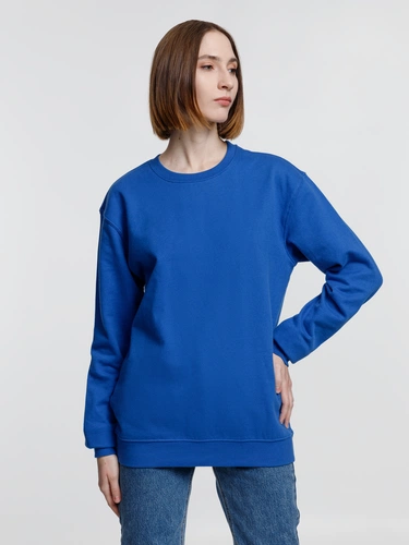 Свитшот унисекс Columbia, ярко-синий Свитшот унисекс Columbia, ярко-синий