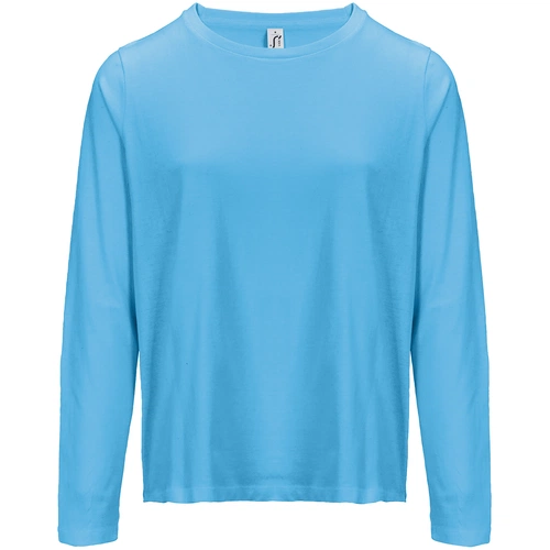 Футболка с длинным рукавом женская Monarch Women, ярко-бирюзовая Футболка с длинным рукавом женская Monarch Women, ярко-бирюзовая