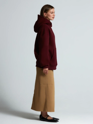 Худи Kulonga Oversize, бордовое Худи Kulonga Oversize, бордовое