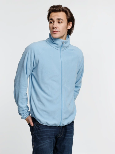 Куртка флисовая унисекс Fliska, голубая Куртка флисовая унисекс Fliska, голубая