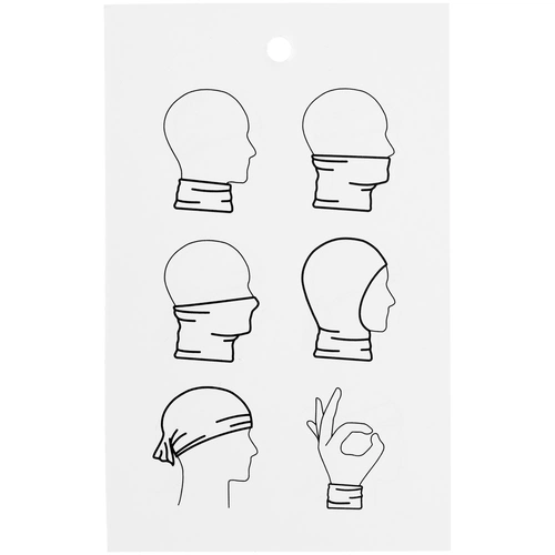 Многофункциональная бандана Dekko, белая Многофункциональная бандана Dekko, белая