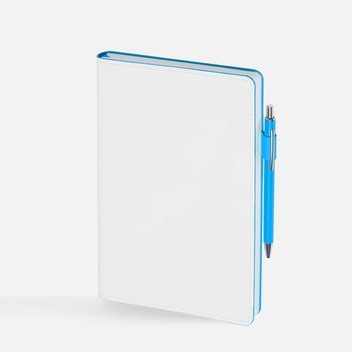 Ежедневник White Shall, недатированный, бело-голубой Ежедневник White Shall, недатированный, бело-голубой