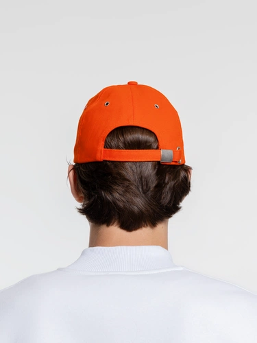 Бейсболка Classic, оранжевая с белым кантом Бейсболка Classic, оранжевая с белым кантом