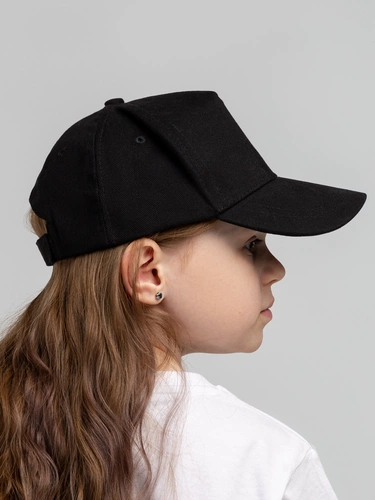 Бейсболка детская Standard Kids, черная Бейсболка детская Standard Kids, черная