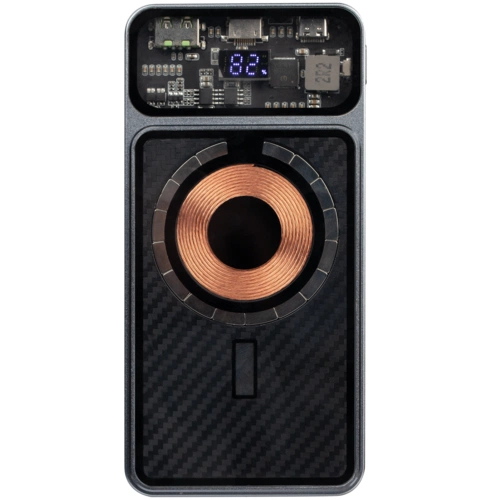 Магнитный беспроводной аккумулятор Cooper Prime 10000 мАч, темно-серый Магнитный беспроводной аккумулятор Cooper Prime 10000 мАч, темно-серый