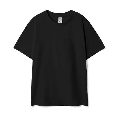 Футболка детская Regent Kids 150, черная Футболка детская Regent Kids 150, черная