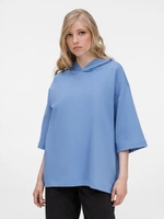 Футболка оверсайз унисекс с капюшоном Neofit, синяя