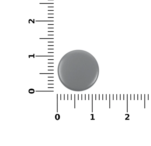 Кнопка Clavis, M, серая Кнопка Clavis, M, серая