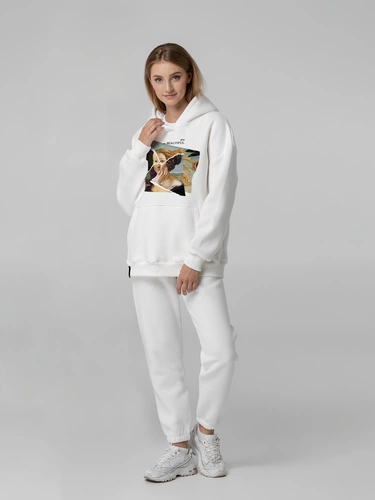 Худи You Are Beautiful, молочно-белое Худи You Are Beautiful, молочно-белое