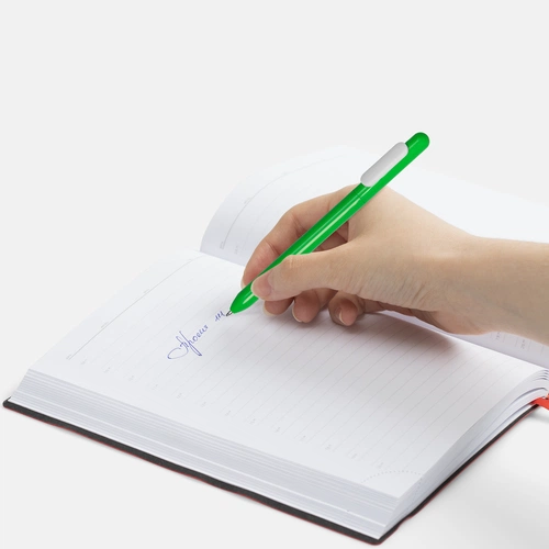 Ручка шариковая Swiper, зеленая с белым Ручка шариковая Swiper, зеленая с белым