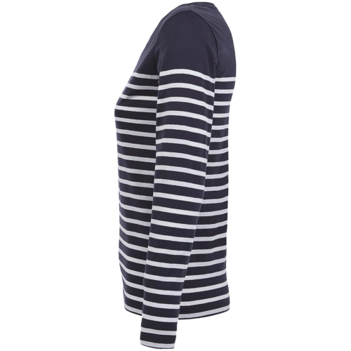 Футболка женская с длинным рукавом Matelot LSL Women, синяя с белым Футболка женская с длинным рукавом Matelot LSL Women, синяя с белым