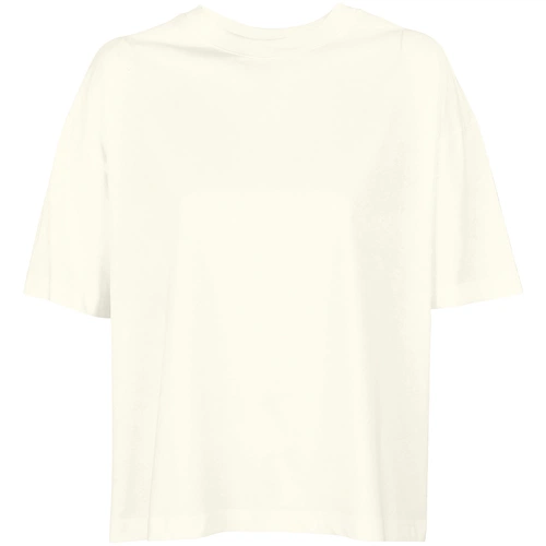 Футболка оверсайз женская Boxy Women, молочно-белая Футболка оверсайз женская Boxy Women, молочно-белая