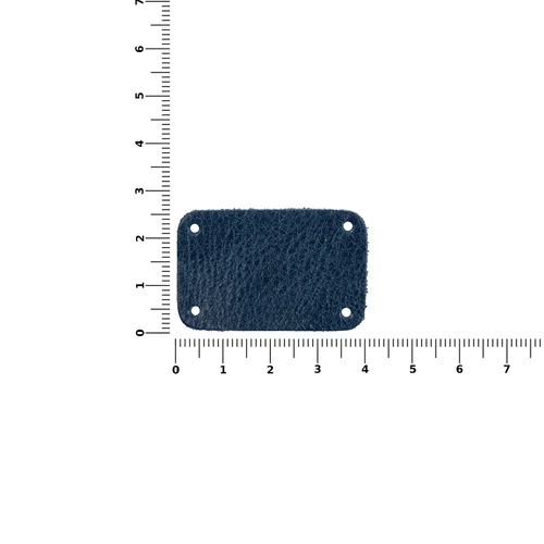 Лейбл кожаный Beta, S, синий Лейбл кожаный Beta, S, синий