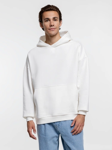 Худи оверсайз Kulonga Comfort Heavy, молочно-белое Худи оверсайз Kulonga Comfort Heavy, молочно-белое