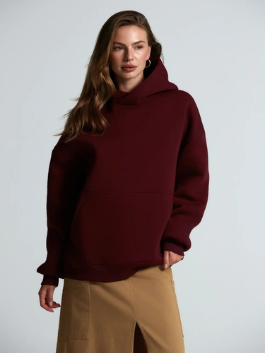 Худи Kulonga Oversize, бордовое Худи Kulonga Oversize, бордовое
