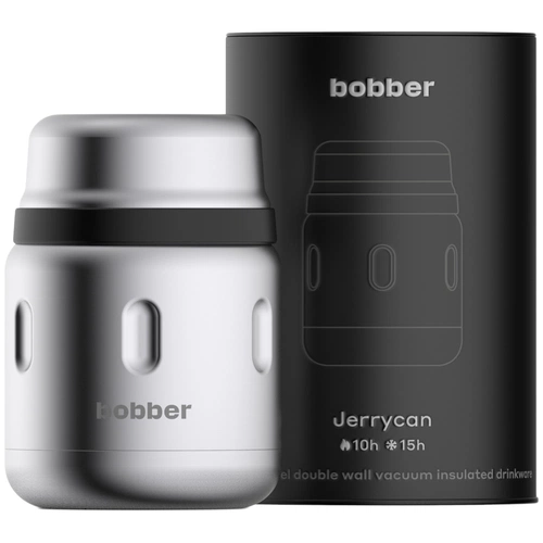 Термос для еды Jerrycan 470, вакуумный, стальной матовый Термос для еды Jerrycan 470, вакуумный, стальной матовый