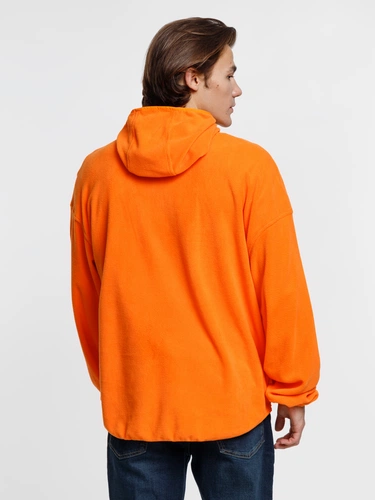 Анорак флисовый унисекс Fliska, оранжевый Анорак флисовый унисекс Fliska, оранжевый