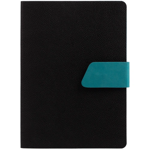 Ежедневник Boom, недатированный, черный с бирюзовым Ежедневник Boom, недатированный, черный с бирюзовым