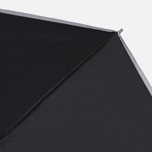 Зонт наоборот складной Futurum со светоотражающим кантом, черный Зонт наоборот складной Futurum со светоотражающим кантом, черный