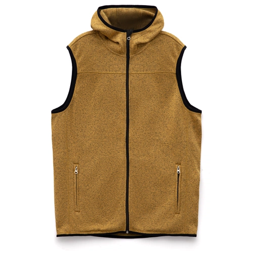 Жилет с капюшоном унисекс Gotland, горчичный Жилет с капюшоном унисекс Gotland, горчичный