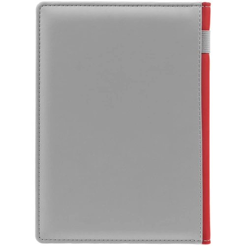 Ежедневник Spain Shall на заказ, недатированный, серый с красным Ежедневник Spain Shall на заказ, недатированный, серый с красным