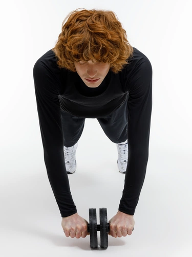 Ролик для пресса с ковриком Presswork, черный Ролик для пресса с ковриком Presswork, черный