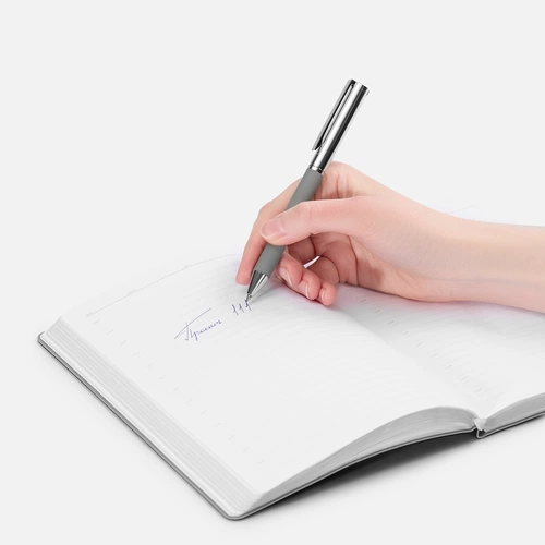 Ручка шариковая Eyeshot Soft Touch, серая Ручка шариковая Eyeshot Soft Touch, серая