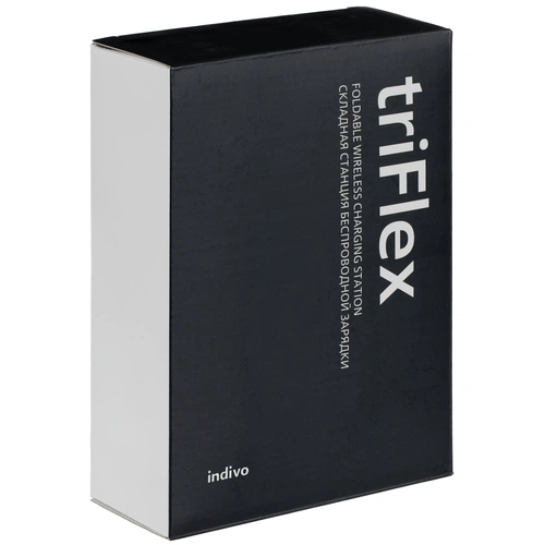 Складная станция беспроводной зарядки triFlex, черная Складная станция беспроводной зарядки triFlex, черная