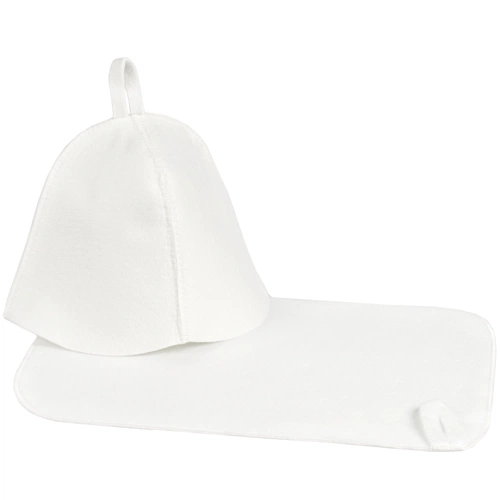 Набор для бани Heat Off с ковриком, белый Набор для бани Heat Off с ковриком, белый