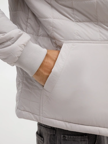 Куртка унисекс Warmbridge, светло-серая Куртка унисекс Warmbridge, светло-серая