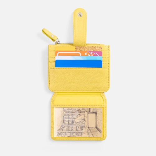 Картхолдер на молнии Unison, желтый Картхолдер на молнии Unison, желтый