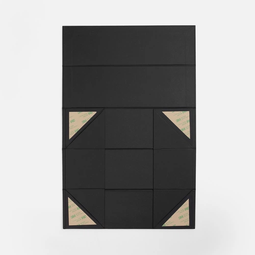 Коробка складная под бутылку Color Jacket Fold, черная Коробка складная под бутылку Color Jacket Fold, черная