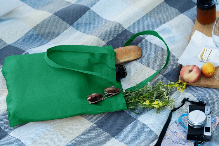 Холщовая сумка Strong 210, зеленая Холщовая сумка Strong 210, зеленая