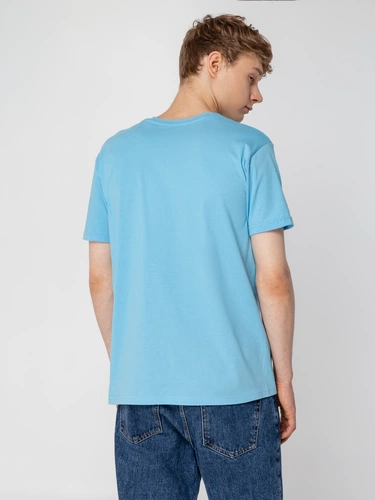 Футболка унисекс T-Bolka 160, голубая Футболка унисекс T-Bolka 160, голубая