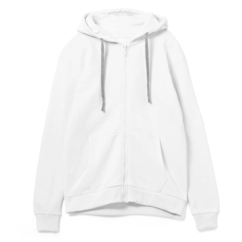Толстовка на молнии с капюшоном Siverga Heavy, белая (белоснежная) Толстовка на молнии с капюшоном Siverga Heavy, белая (белоснежная)