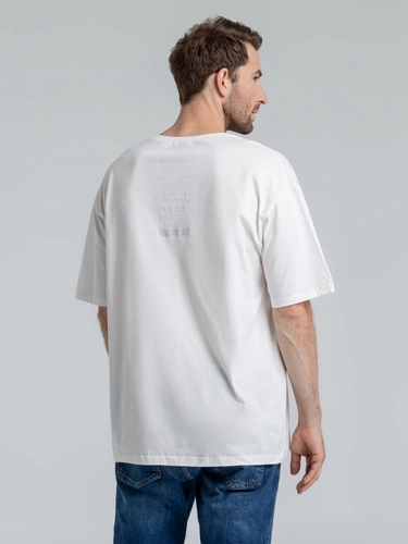 Футболка оверсайз «Чистая соль», молочно-белая Футболка оверсайз «Чистая соль», молочно-белая