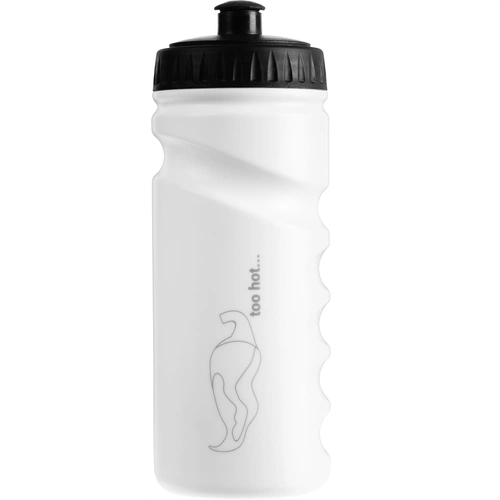 Бутылка для воды Lowry с гравировкой УФ-лазером, белая с черным Бутылка для воды Lowry с гравировкой УФ-лазером, белая с черным